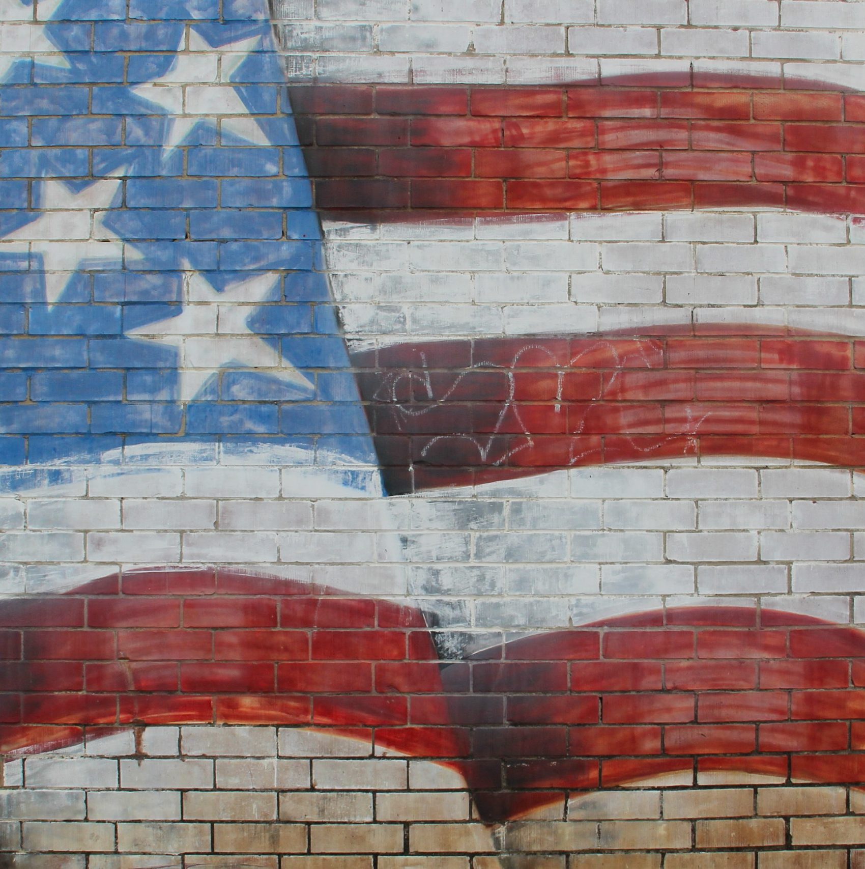 American Flag Wall Painting